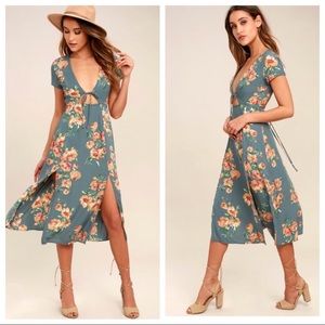Floral Lulu's Midi Dress // NWT